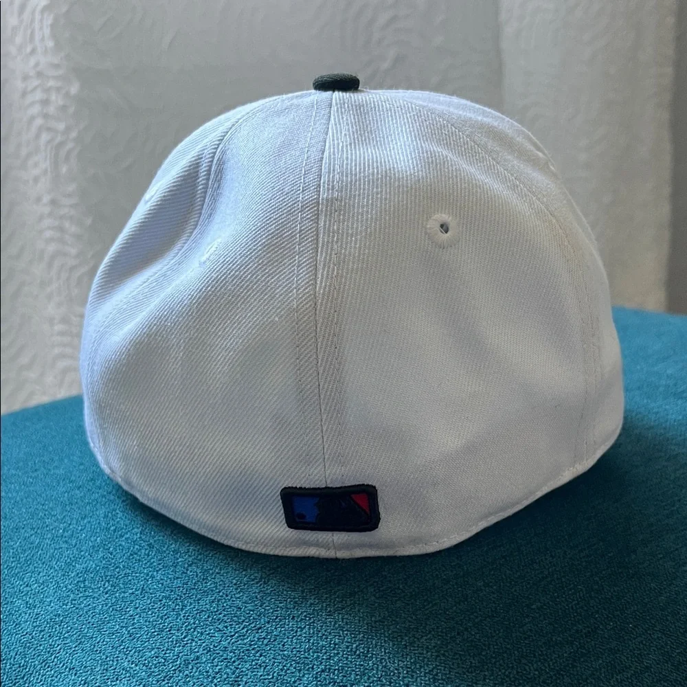 New Era White and Black Dodgers Cap